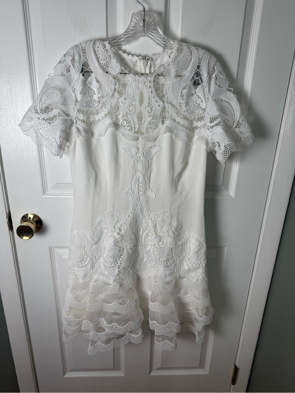 Simkhai Signature Paislee Dress in White 10 - Picture 2 of 7